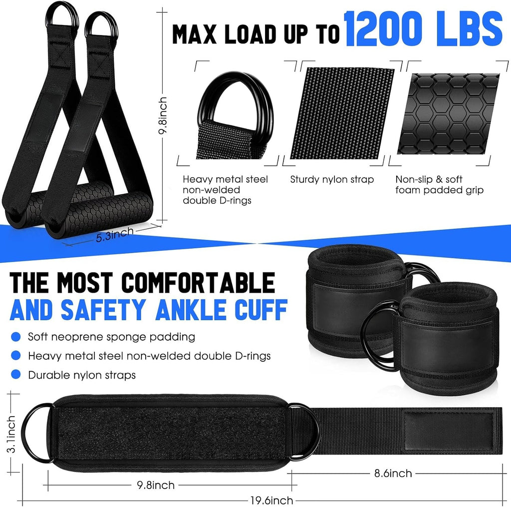 High Weight Resistance Bands Workout Set
