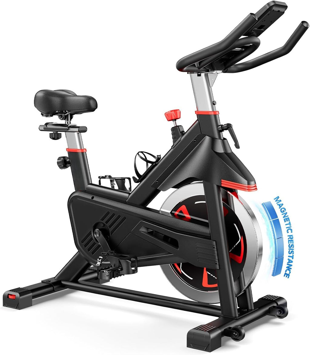 Magnetic Stationary Exercise Bike with App Control