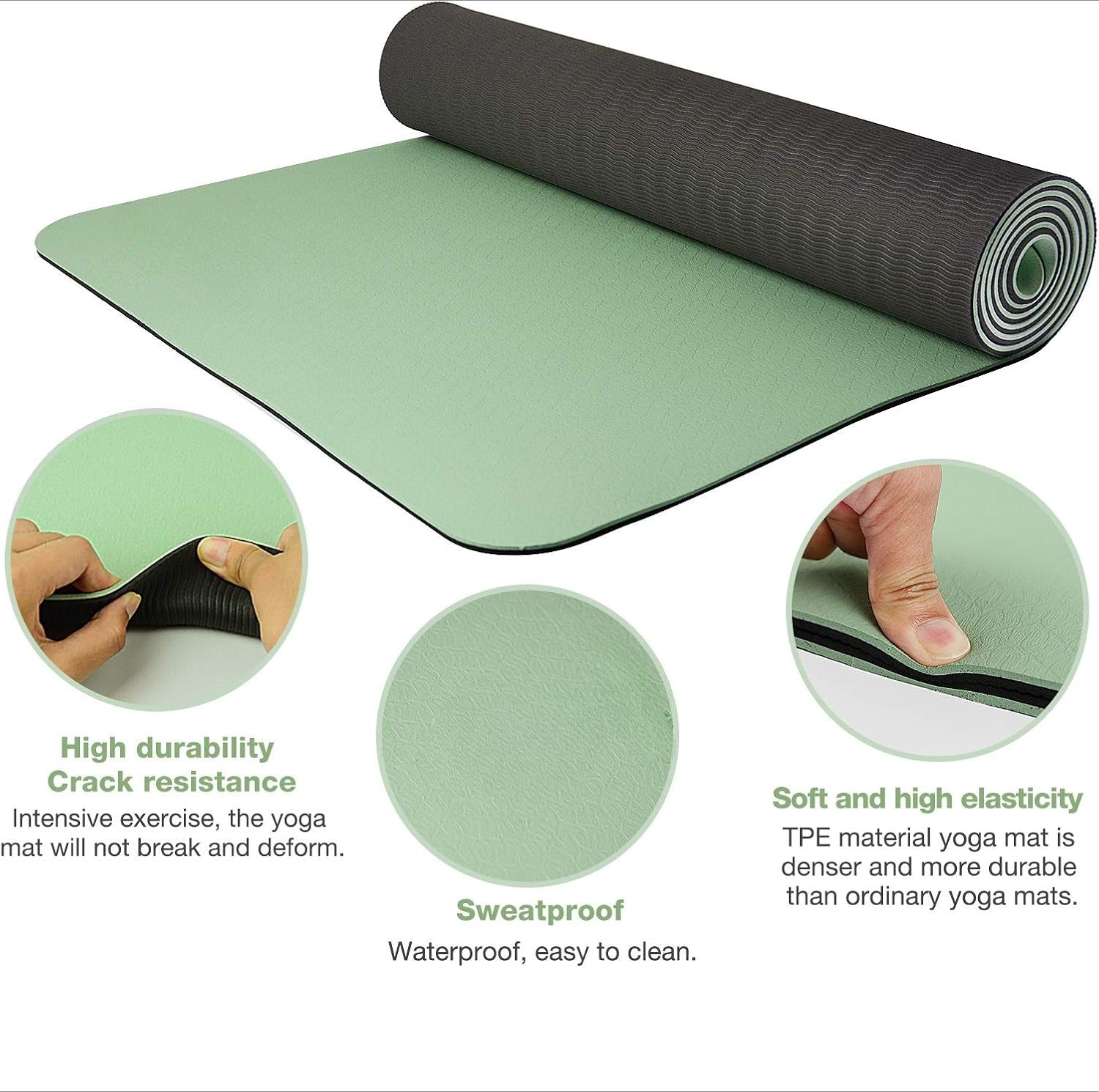 Eco-Friendly Non Slip TPE Yoga Mat