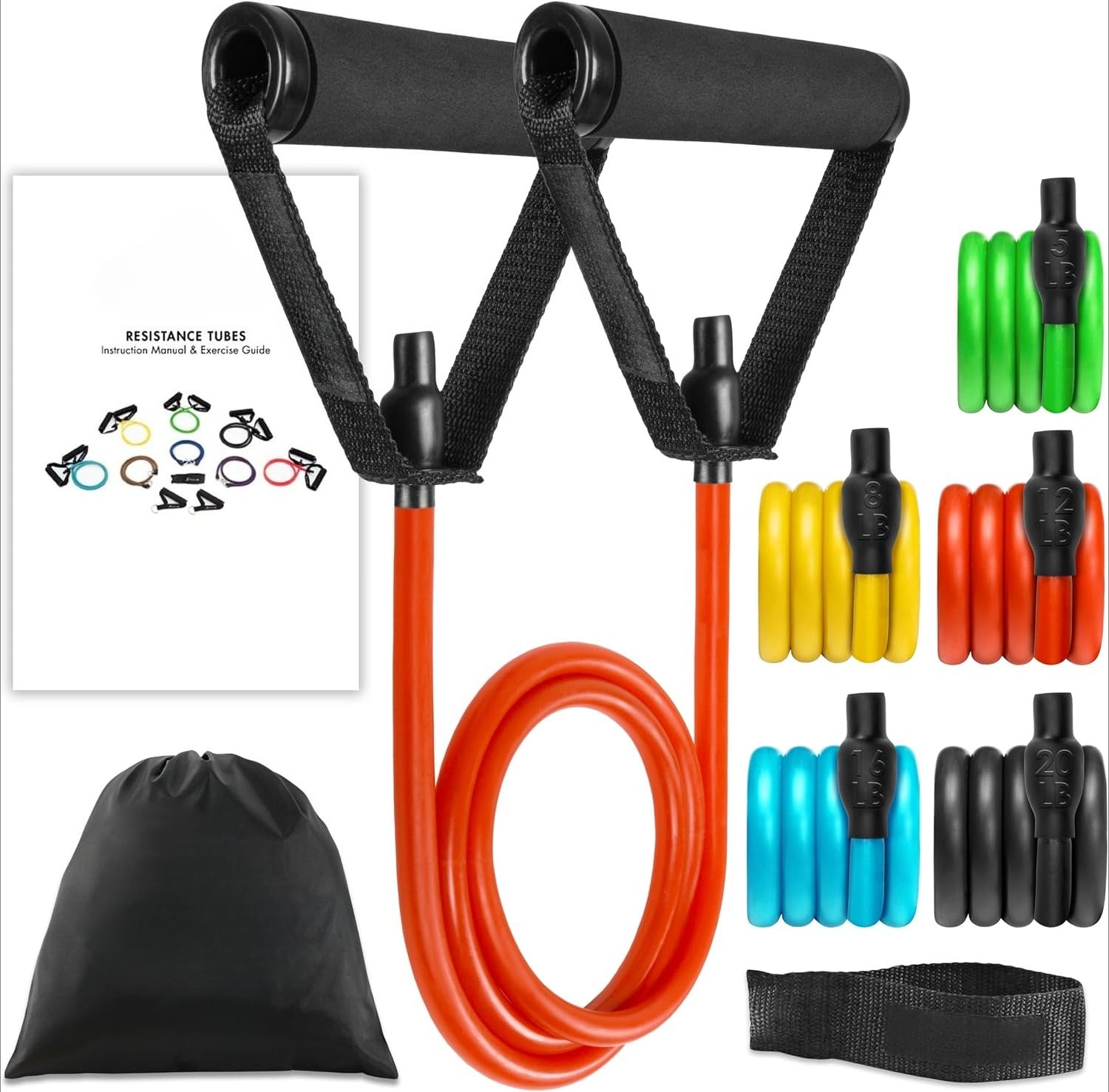 Stackable Fitness Resistance Bands