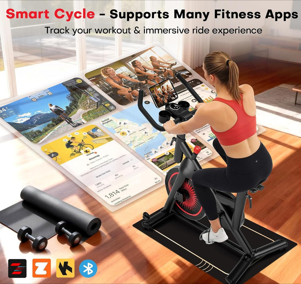 Magnetic Indoor Cycling Bike with Digital Display & App
