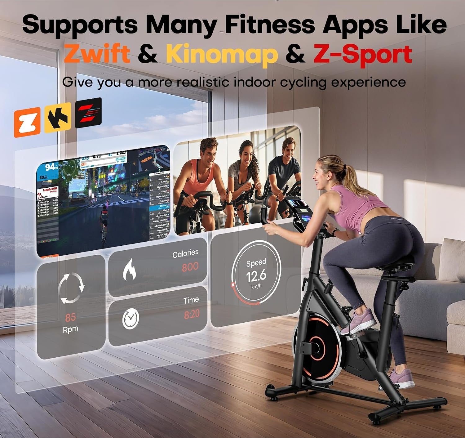 Magnetic Stationary Exercise Bike with Digital Monitor