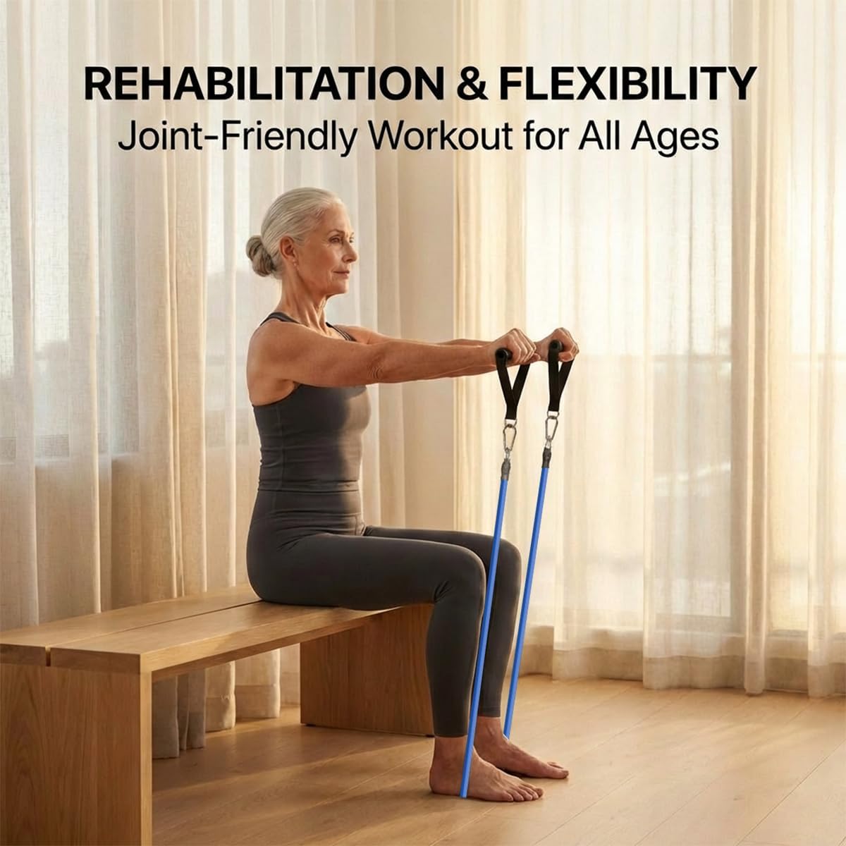 Latex Handled Resistance Bands Set