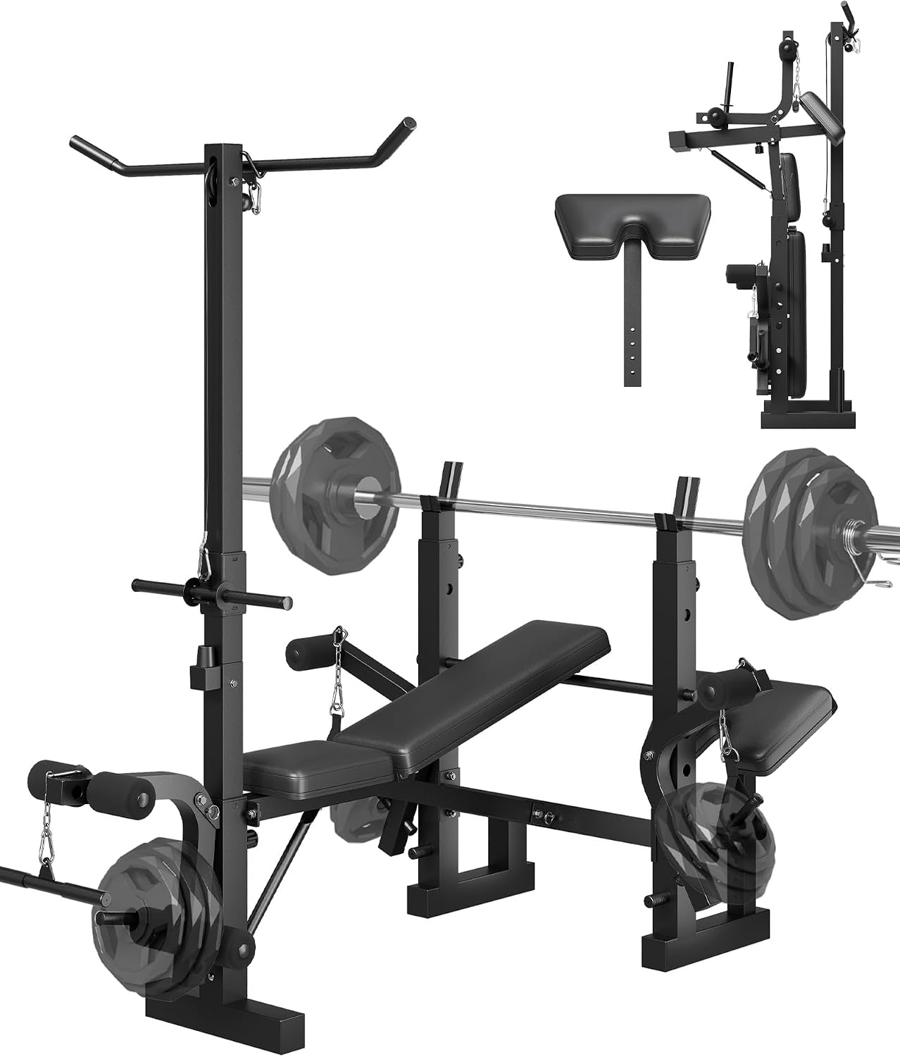8-in-1 Foldable Multi-Function Weight Bench