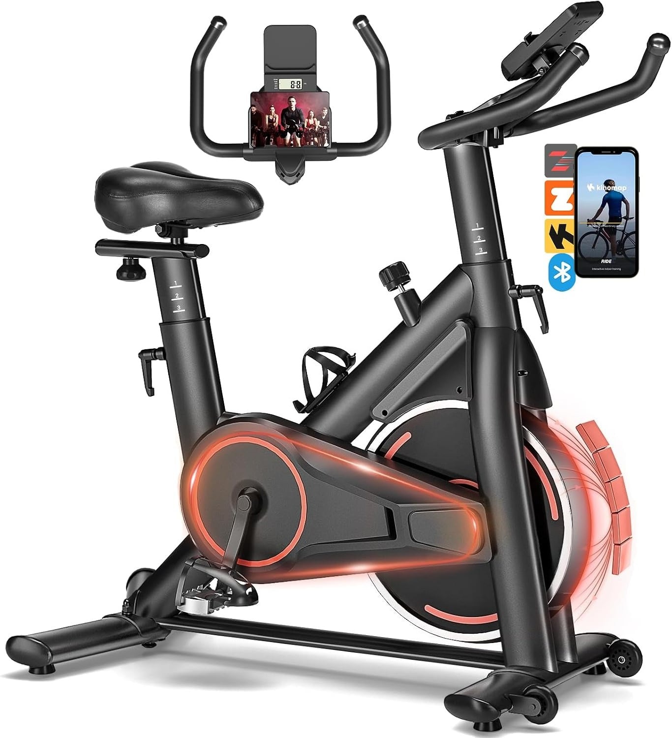 Magnetic Stationary Exercise Bike with Digital Monitor