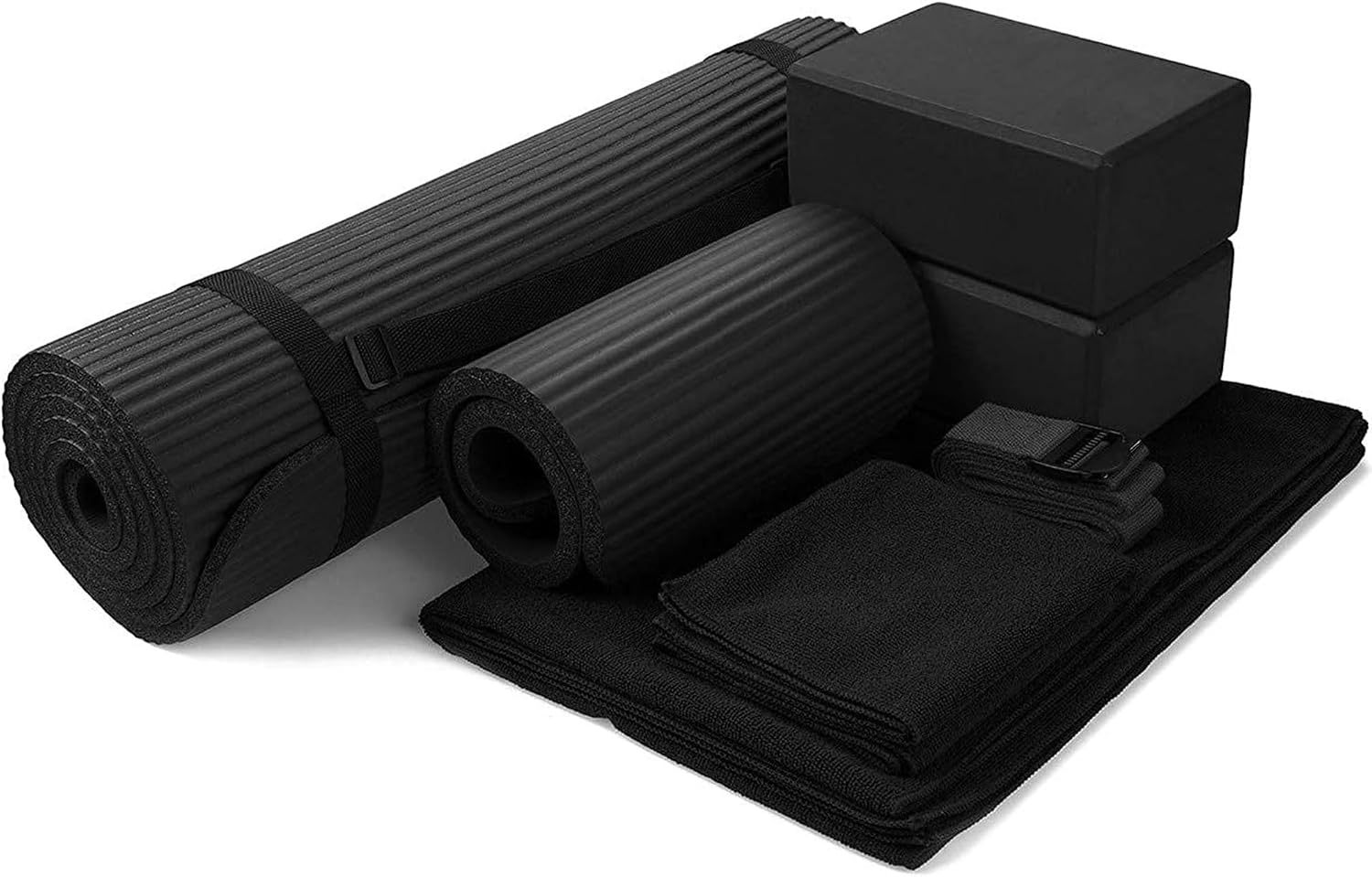 7-Piece Extra Thick Yoga Starter Set