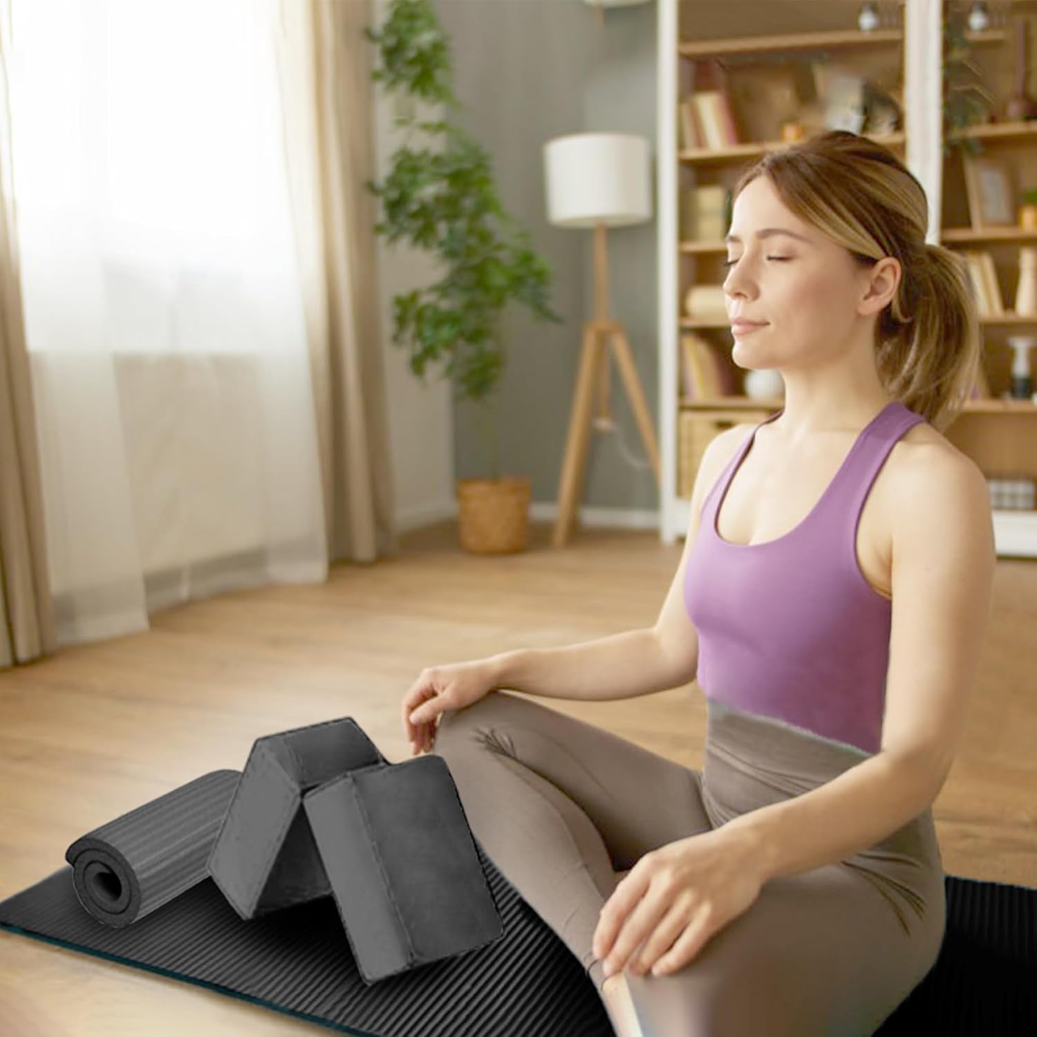 7-Piece Extra Thick Yoga Starter Set