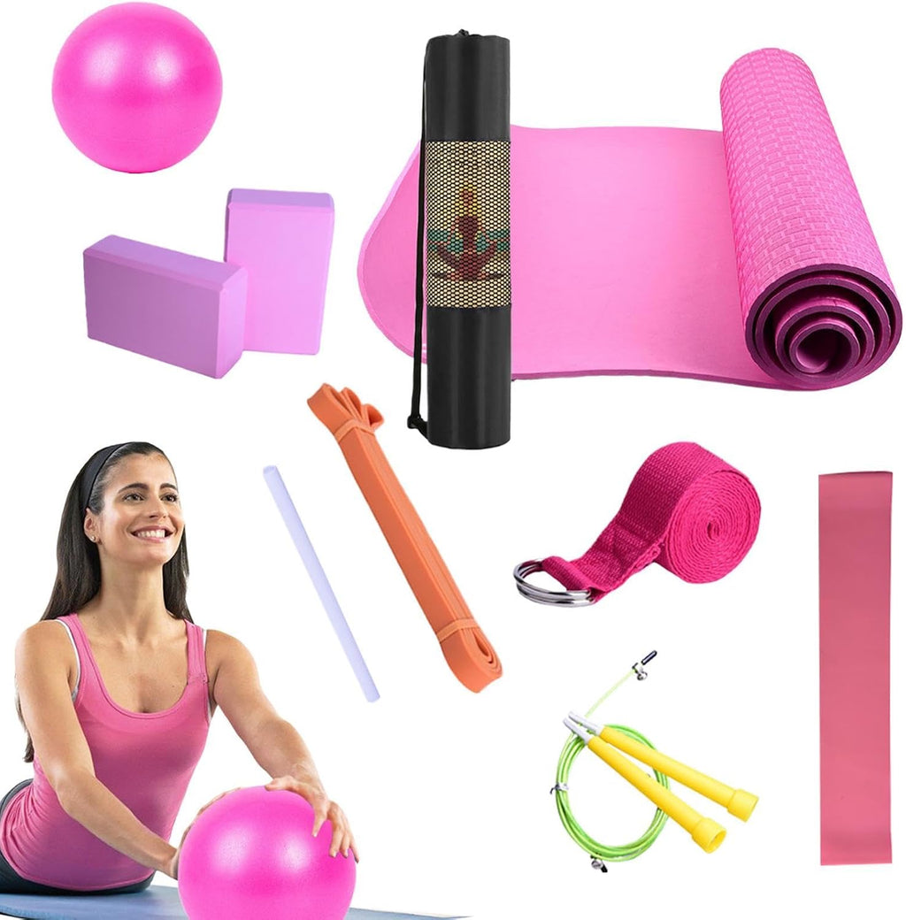 Yoga Mat Fitness Equipment Set