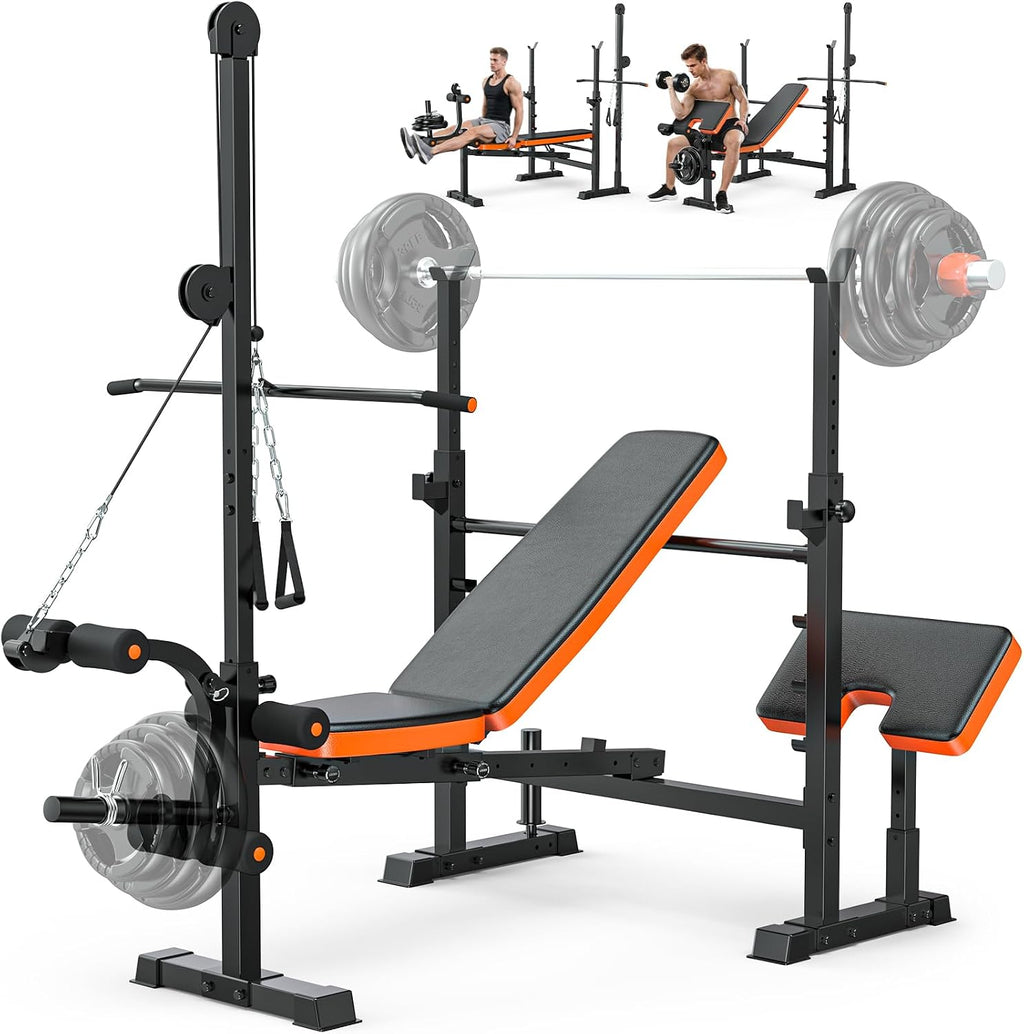 8 in 1 Multi-Function Adjustable Weight Bench