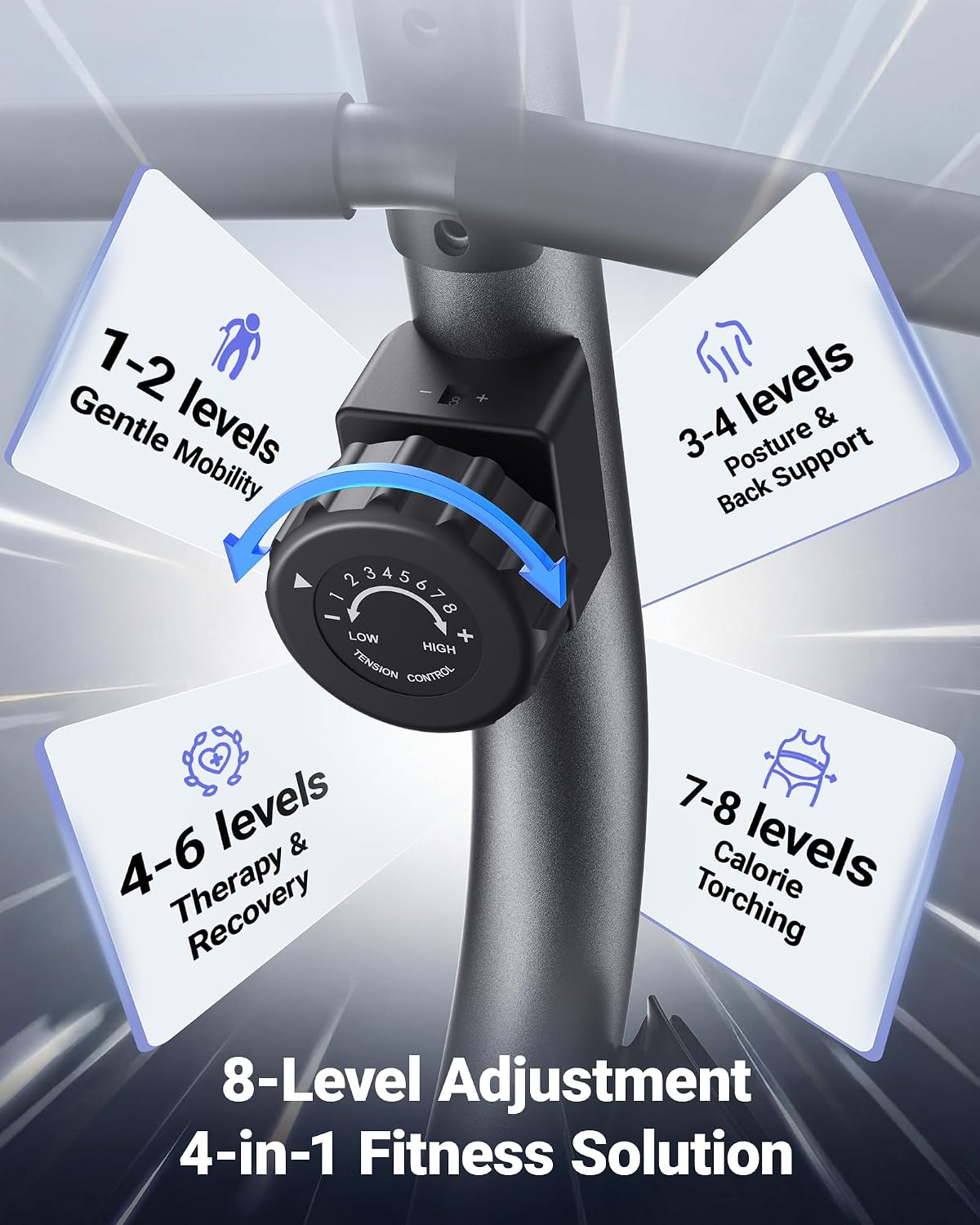 Bluetooth Magnetic Recumbent Exercise Bike