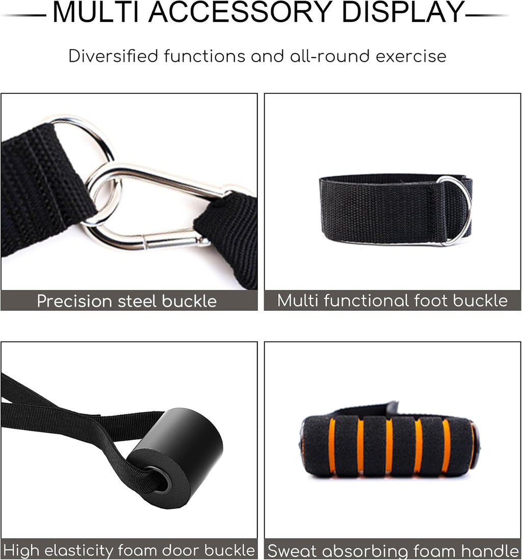 5 Tube Resistance Bands Workout Set