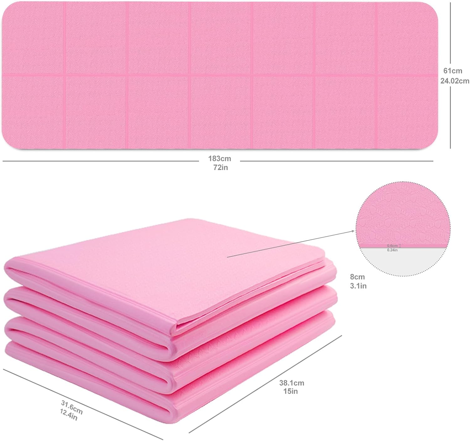 TPE Yoga Mat with Bands & Sliding Discs