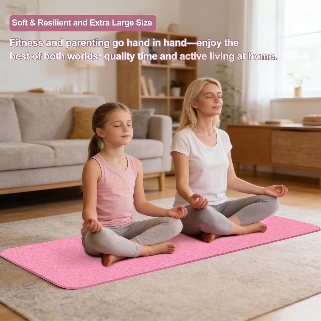TPE Yoga Mat with Bands & Sliding Discs
