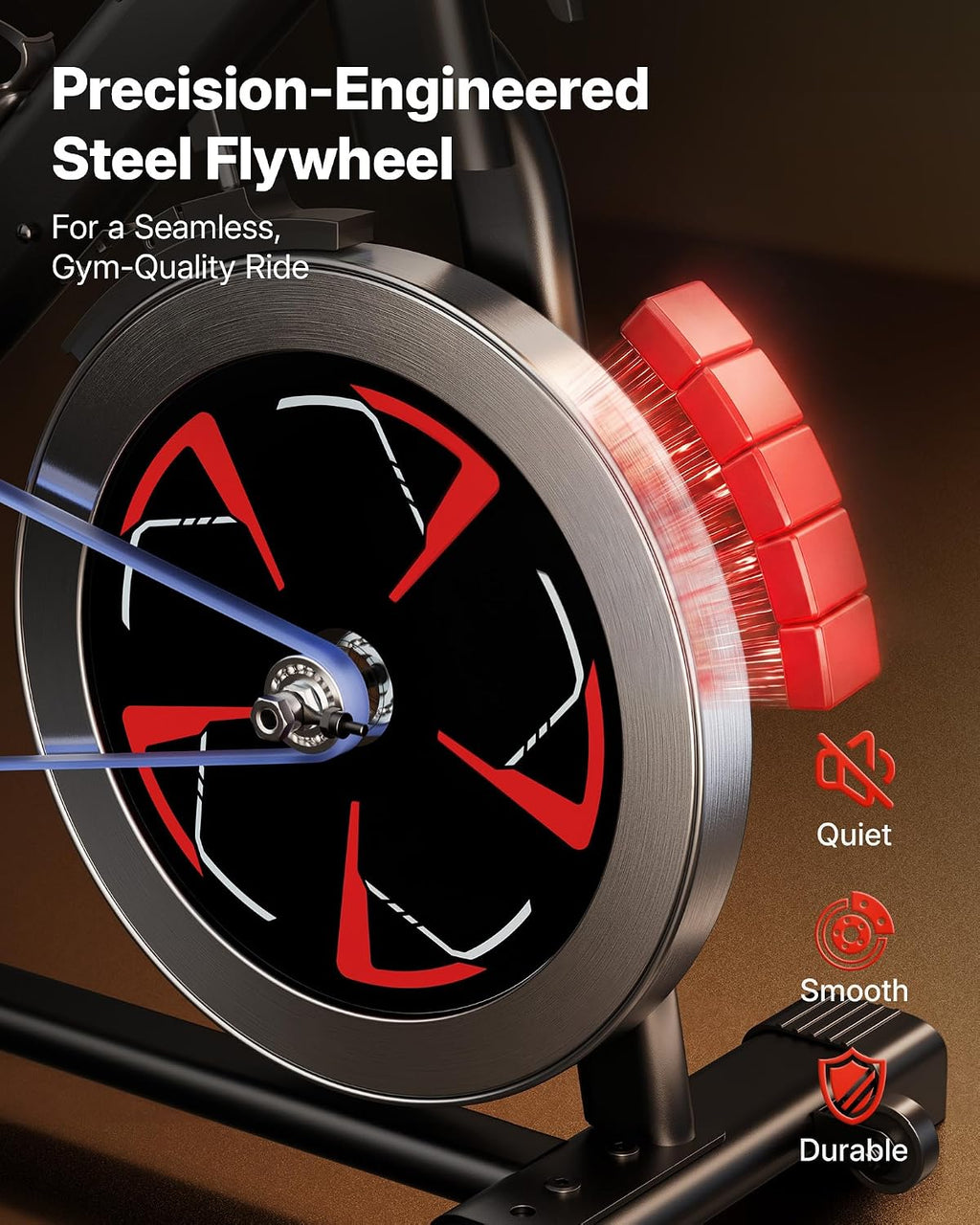 Magnetic Stationary Exercise Bike with App Control