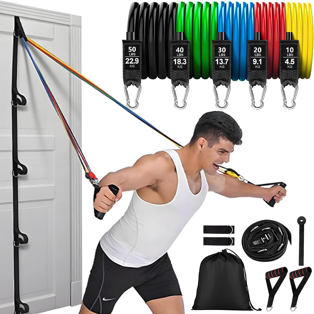 5 Tube Resistance Bands Workout Set