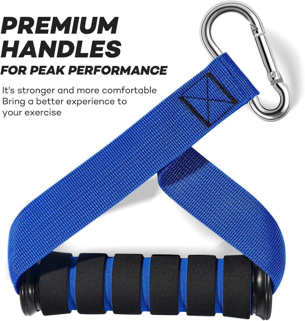 Handled Workout Resistance Bands Set