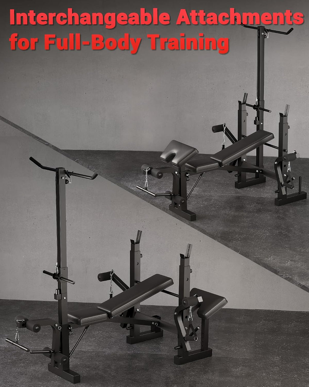 8-in-1 Foldable Multi-Function Weight Bench