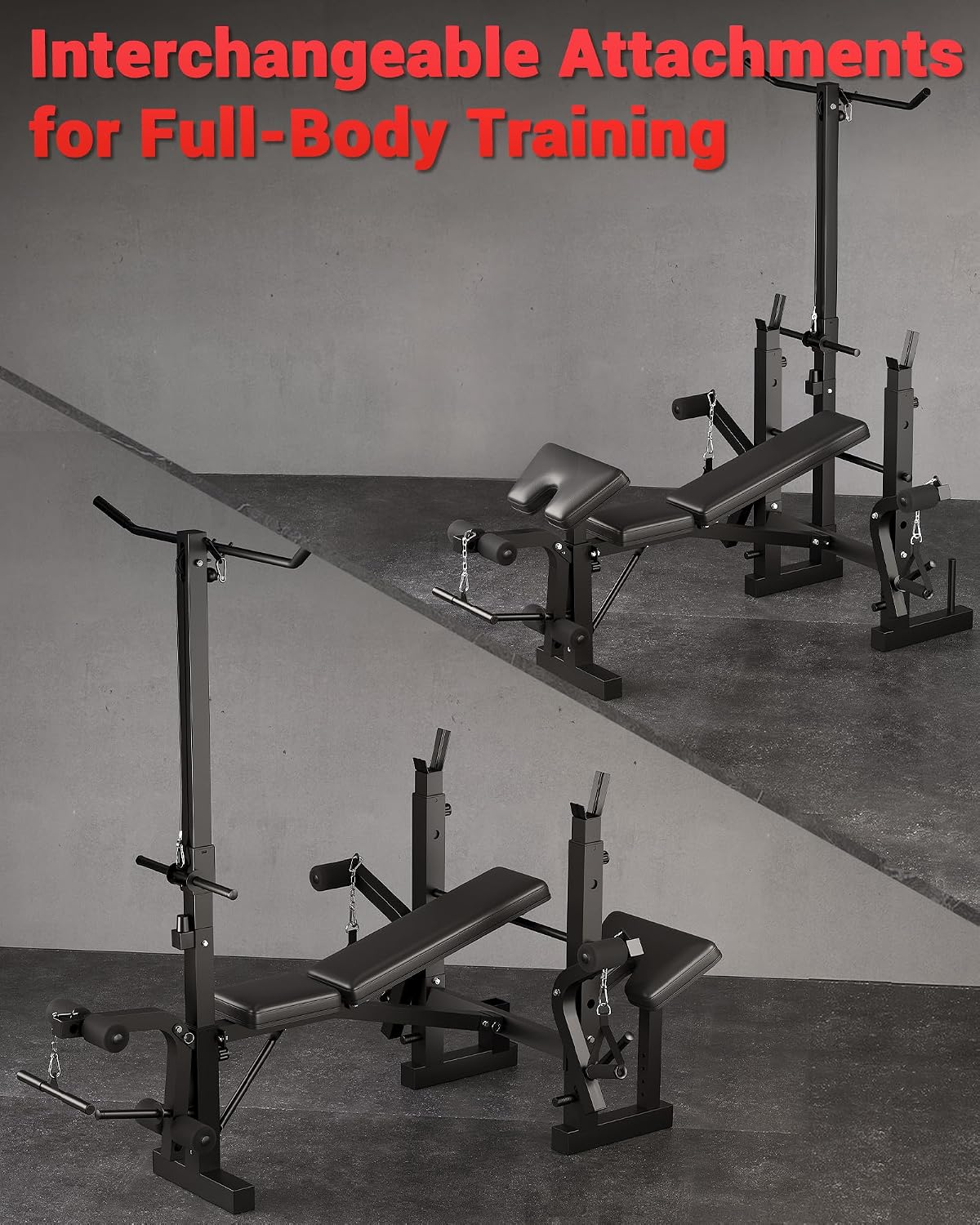 8-in-1 Foldable Multi-Function Weight Bench