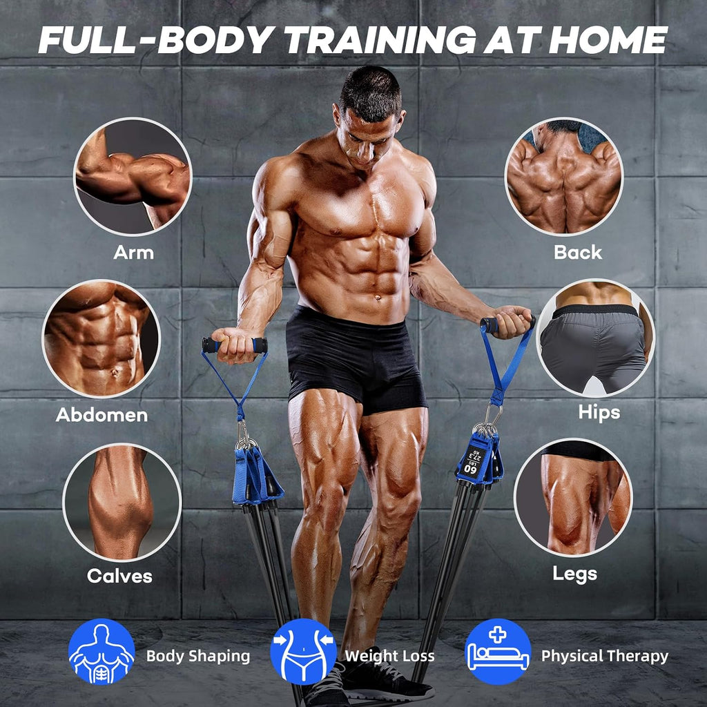 Handled Workout Resistance Bands Set