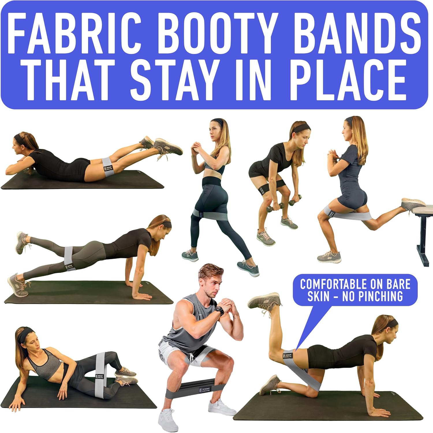 Fabric Glute Booty Bands Set