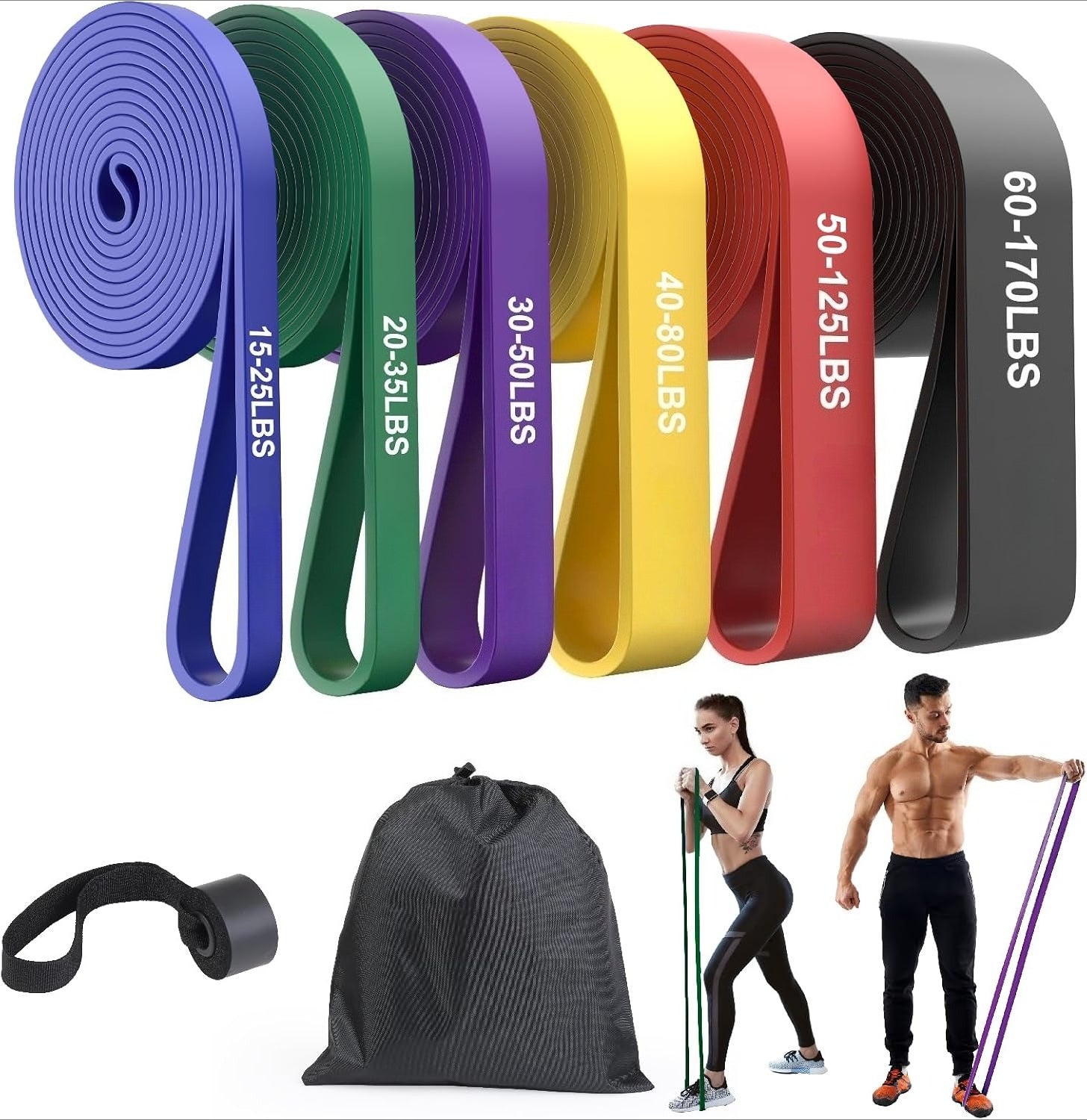 Pull Up Assist Resistance Bands Set