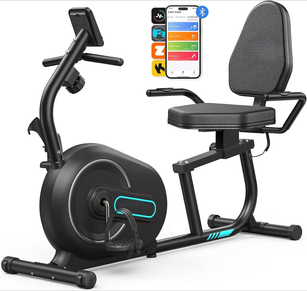 Bluetooth Magnetic Recumbent Exercise Bike