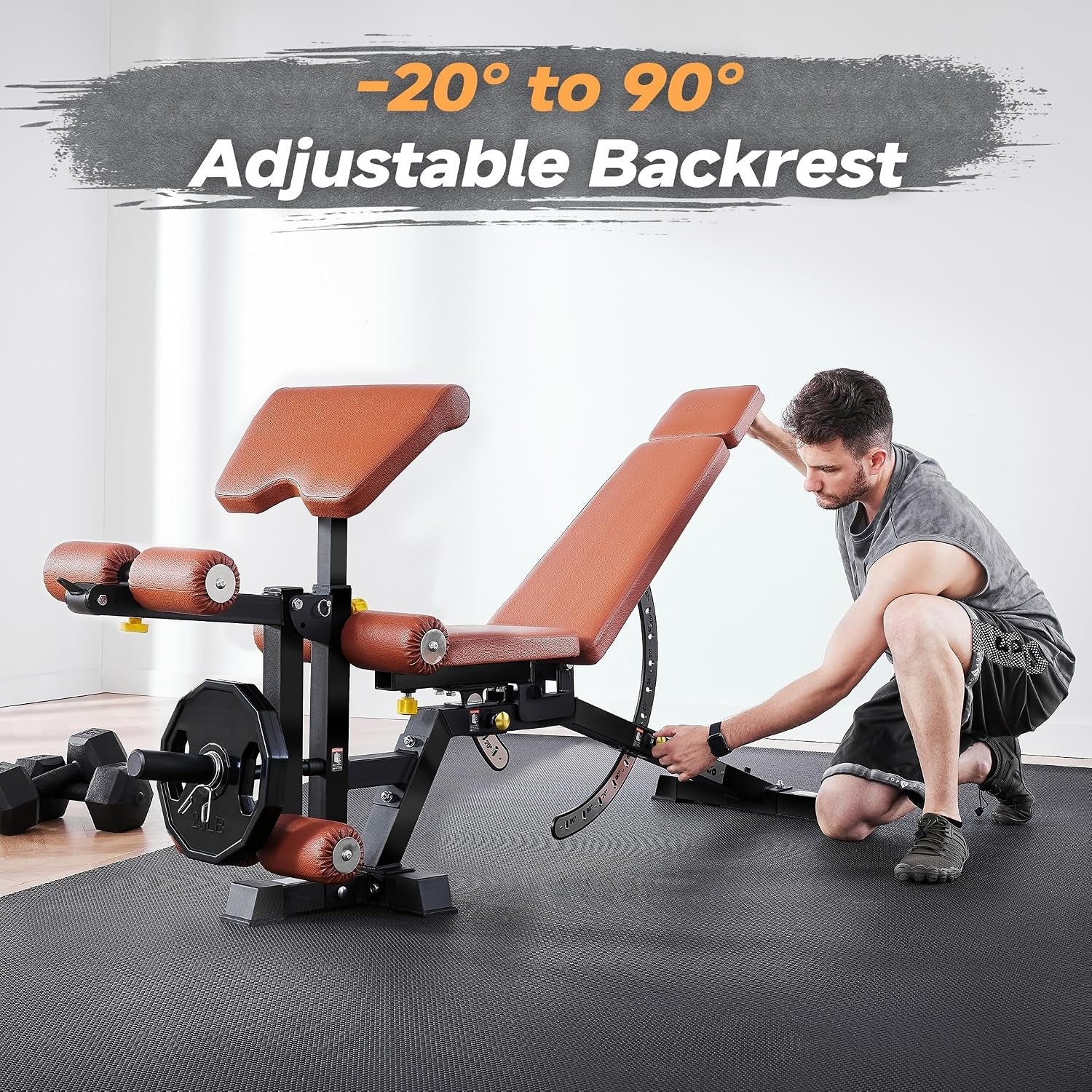Adjustable Weight Bench with Attachments