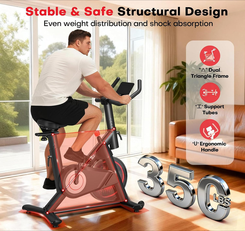 Magnetic Indoor Cycling Bike with Digital Display & App